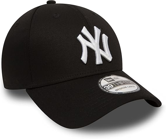 New Era Unisex MLB 39THIRTY League Basic Cap – New York Yankees (Black)