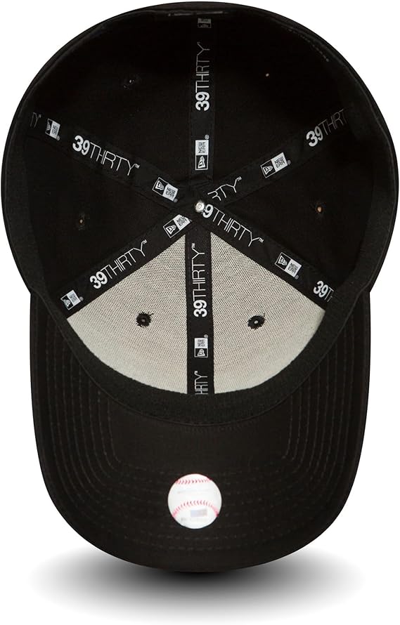 New Era Unisex MLB 39THIRTY League Basic Cap – New York Yankees (Black)