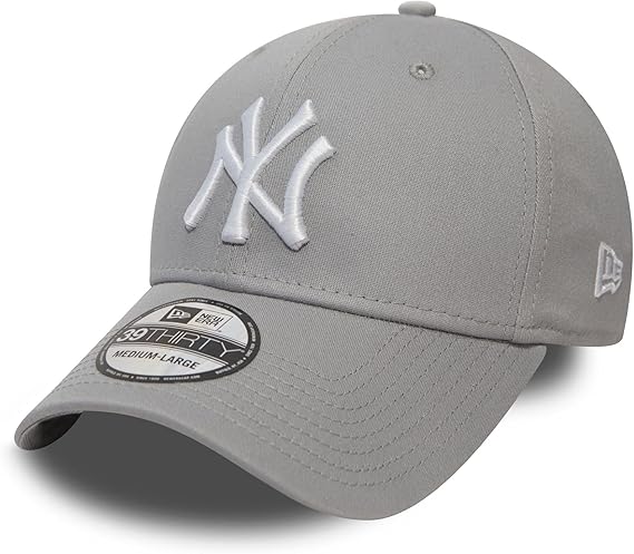 New Era Unisex MLB 39THIRTY League Basic Cap – New York Yankees (Grey)