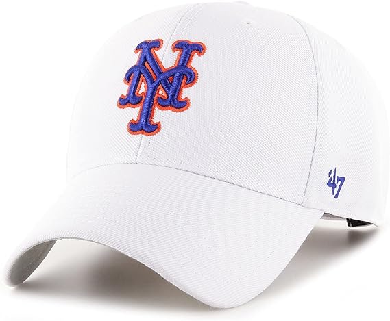 ’47 Brand New York Mets MVP Adjustable Cap – White
