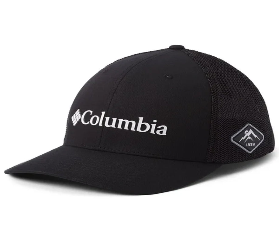 Columbia Mesh Snapback Cap – Black