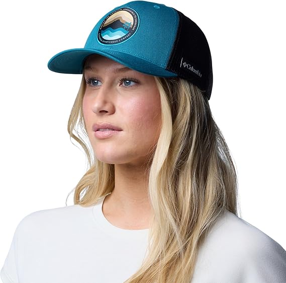 COLUMBIA® TEAL OUTDOOR TRUCKER – MESH SNAPBACK