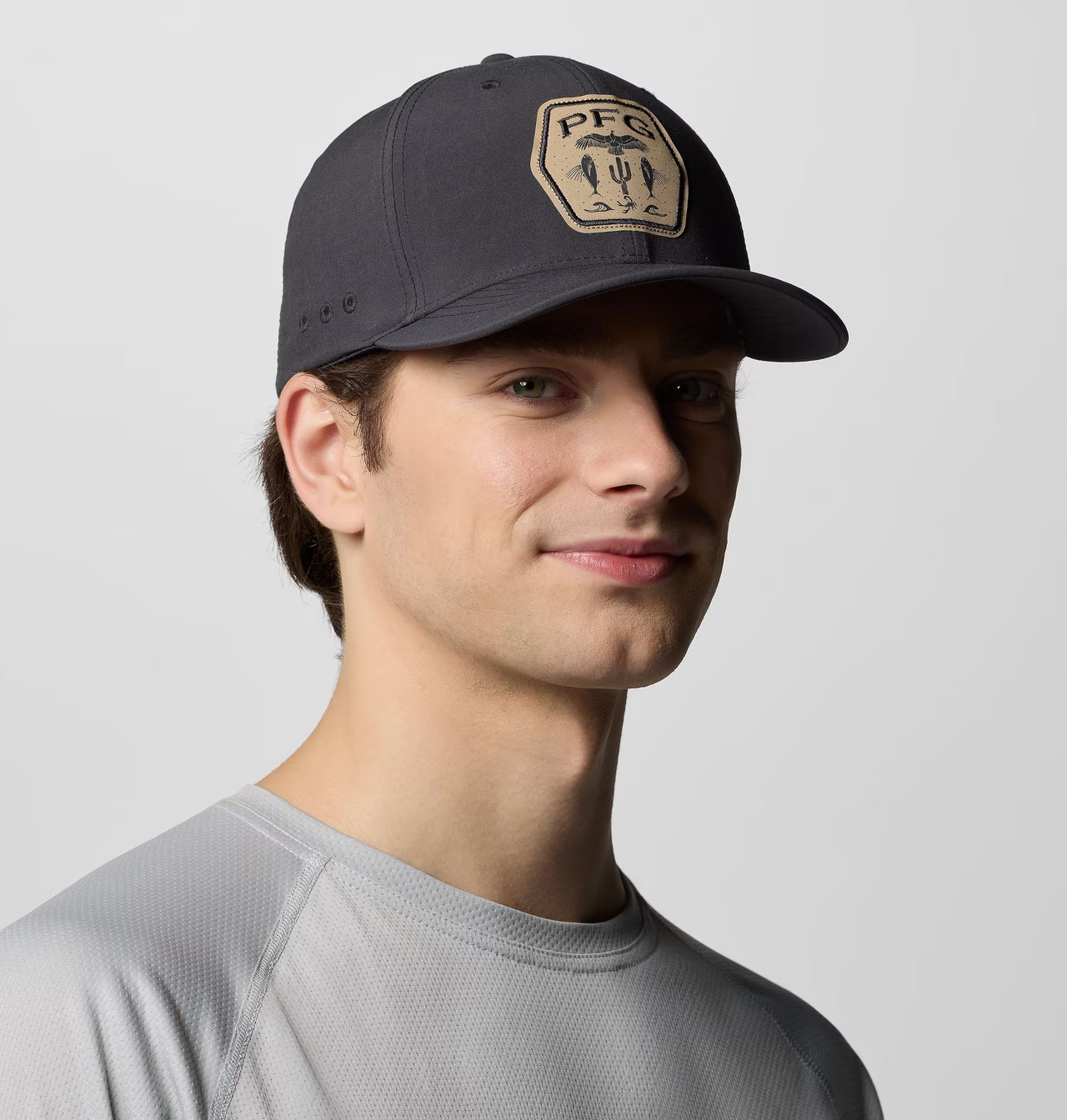 Columbia® PFG Badge Cap – Charcoal Grey