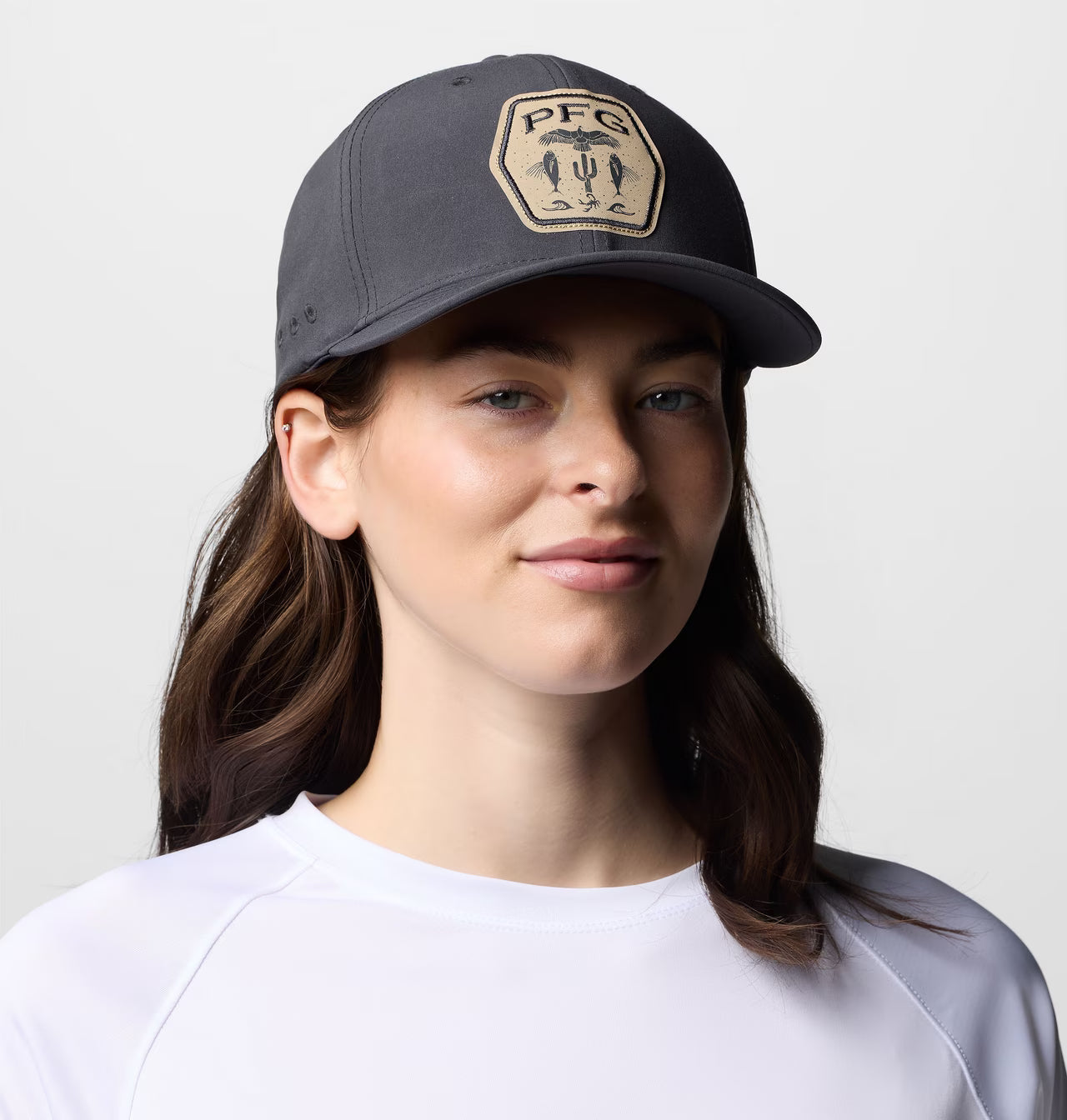 Columbia® PFG Badge Cap – Charcoal Grey