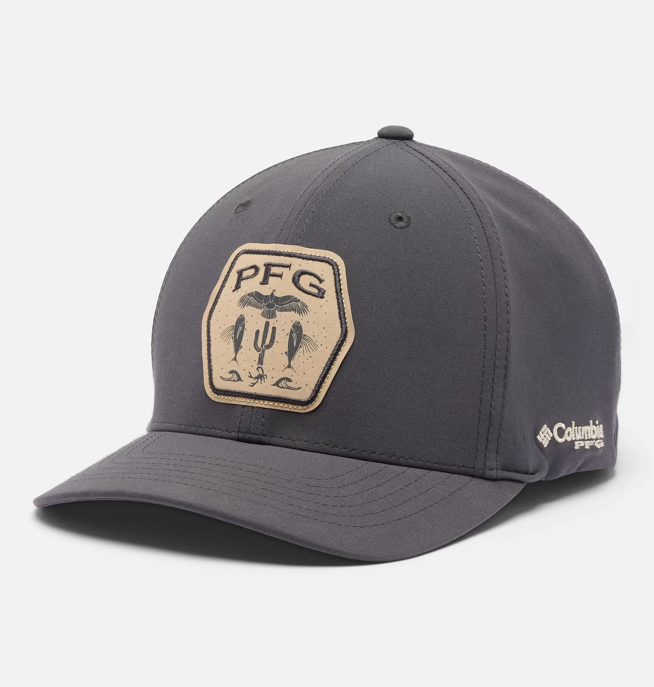 Columbia® PFG Badge Cap – Charcoal Grey