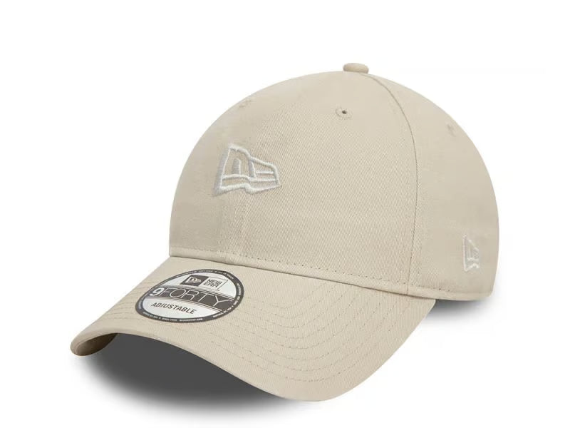 New Era 9FORTY Strapback Cap — Stone Beige