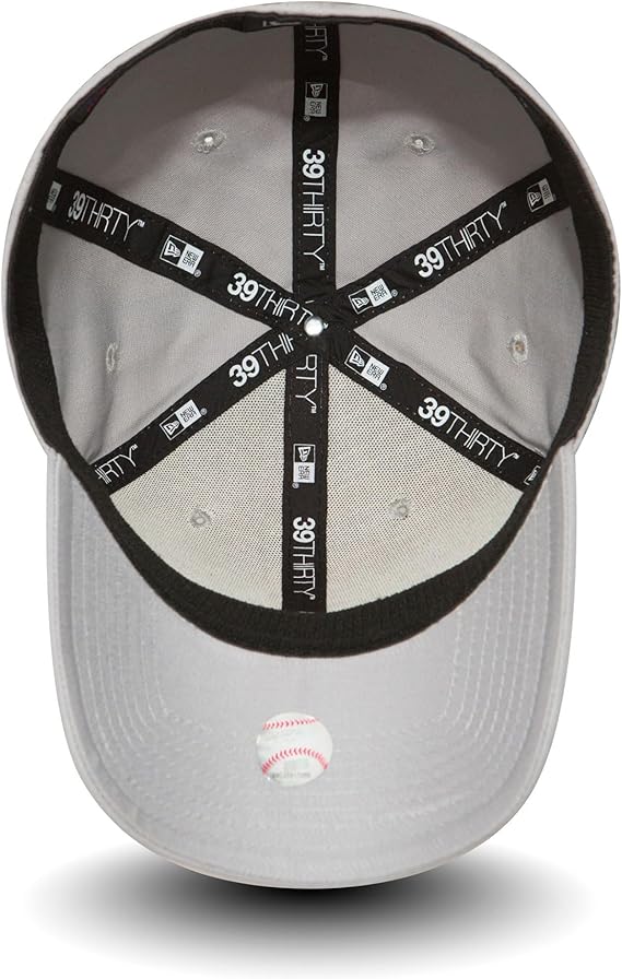 New Era Unisex MLB 39THIRTY League Basic Cap – New York Yankees (Grey)